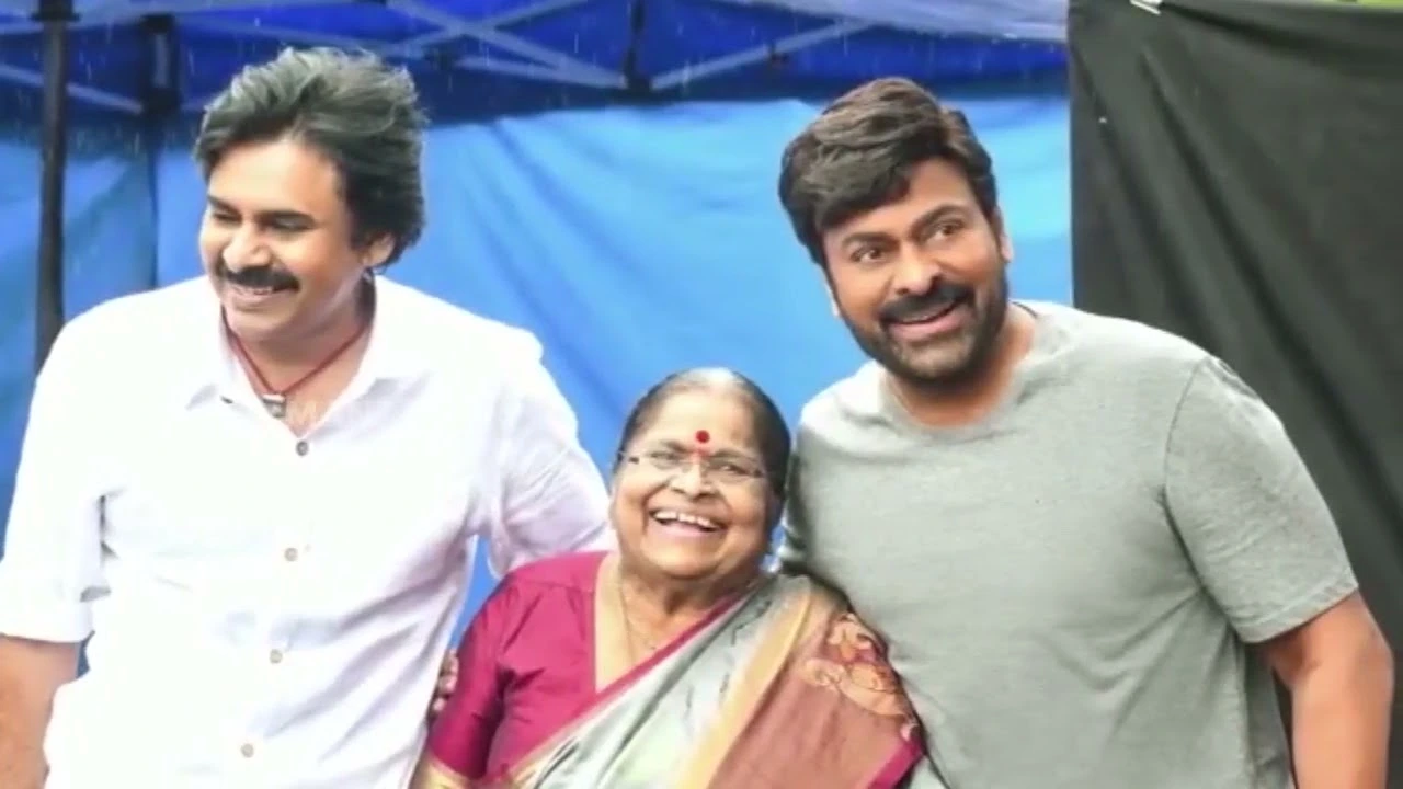 Mega Brothers with Mother Anjana Devi Mothers Day Special Photos