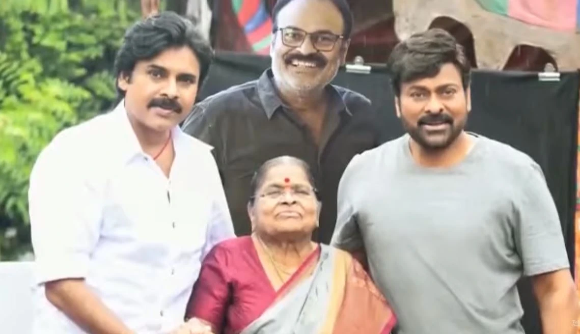 Mega Brothers with Mother Anjana Devi Mothers Day Special Photos