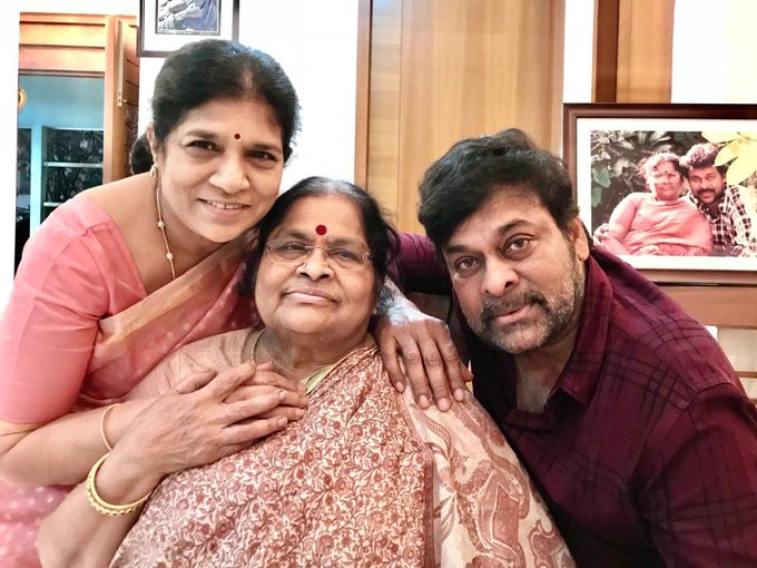 Mega Brothers with Mother Anjana Devi Mothers Day Special Photos