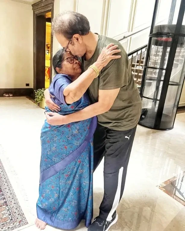 Mega Brothers with Mother Anjana Devi Mothers Day Special Photos