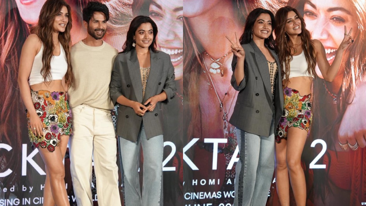 Rashmika Mandanna : కాక్ టైల్ 2 సాంగ్ లాంచ్ ఈవెంట్.. బాలీవుడ్ లో సందడి చేసిన రష్మిక మందన్న.. ఫొటోలు..