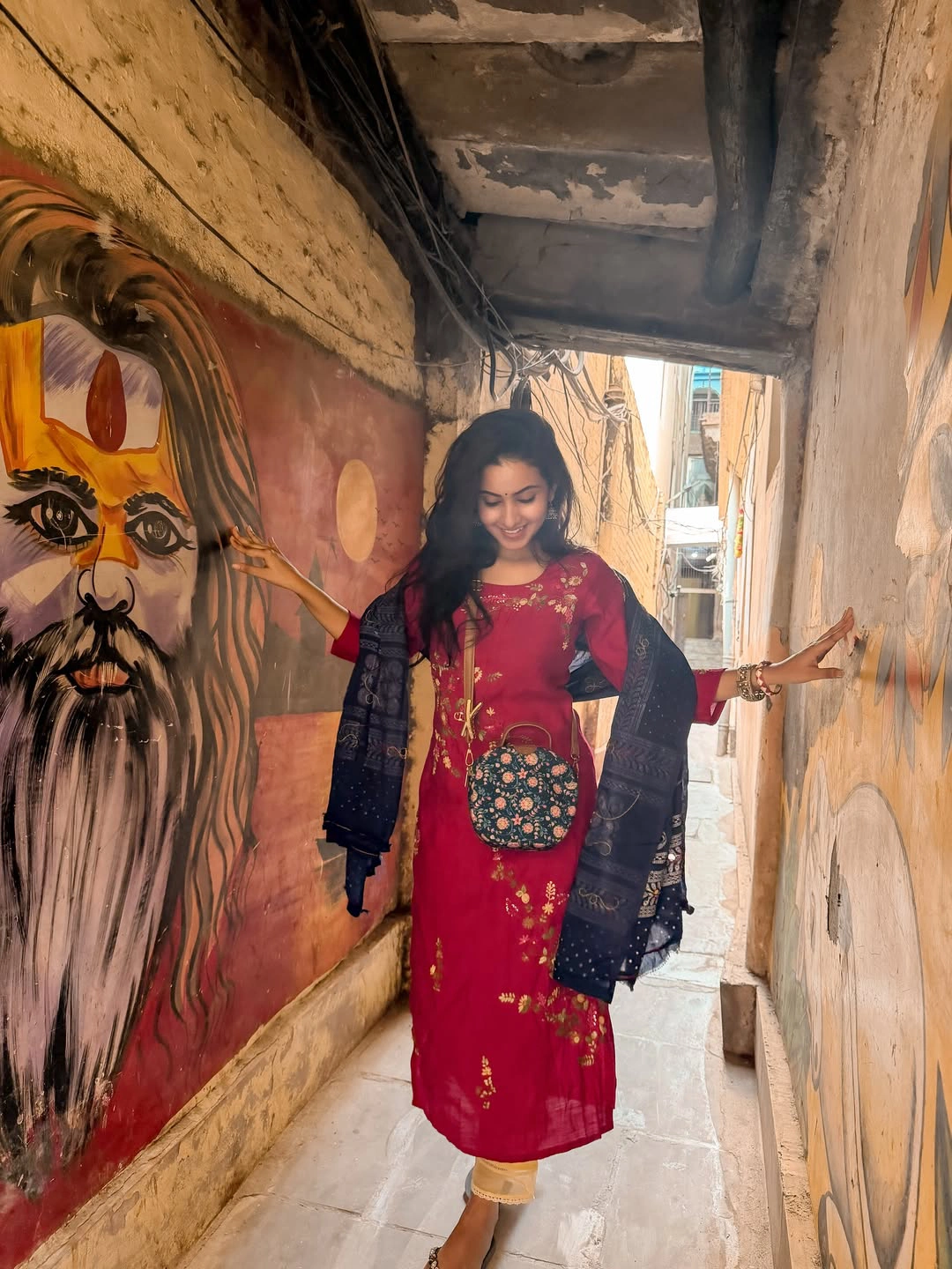 Deepika Pilli Roaming in Varanasi Streets