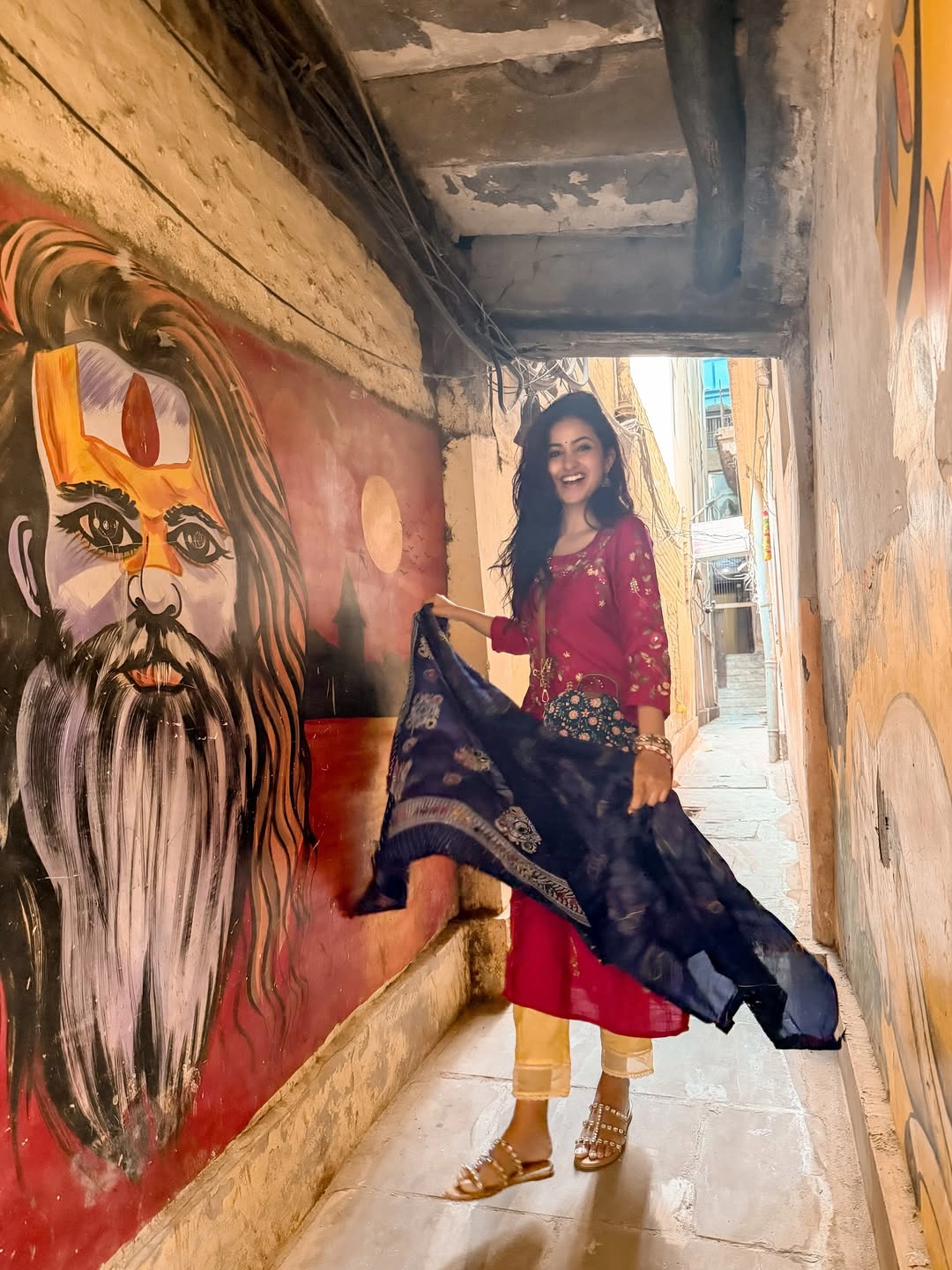 Deepika Pilli Roaming in Varanasi Streets