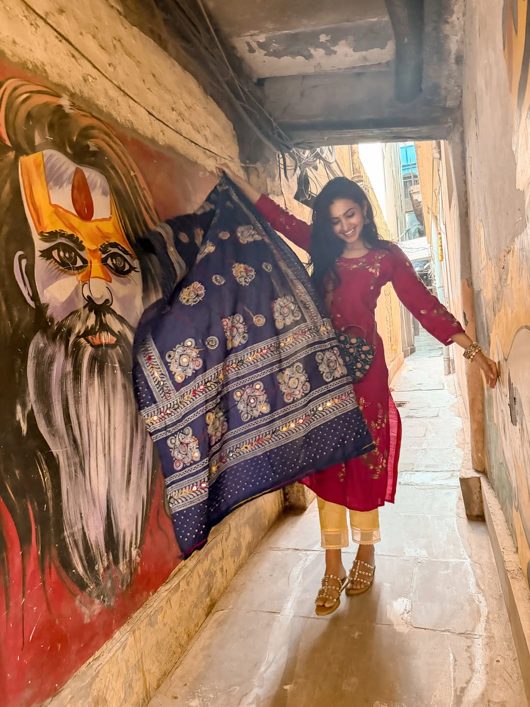 Deepika Pilli Roaming in Varanasi Streets