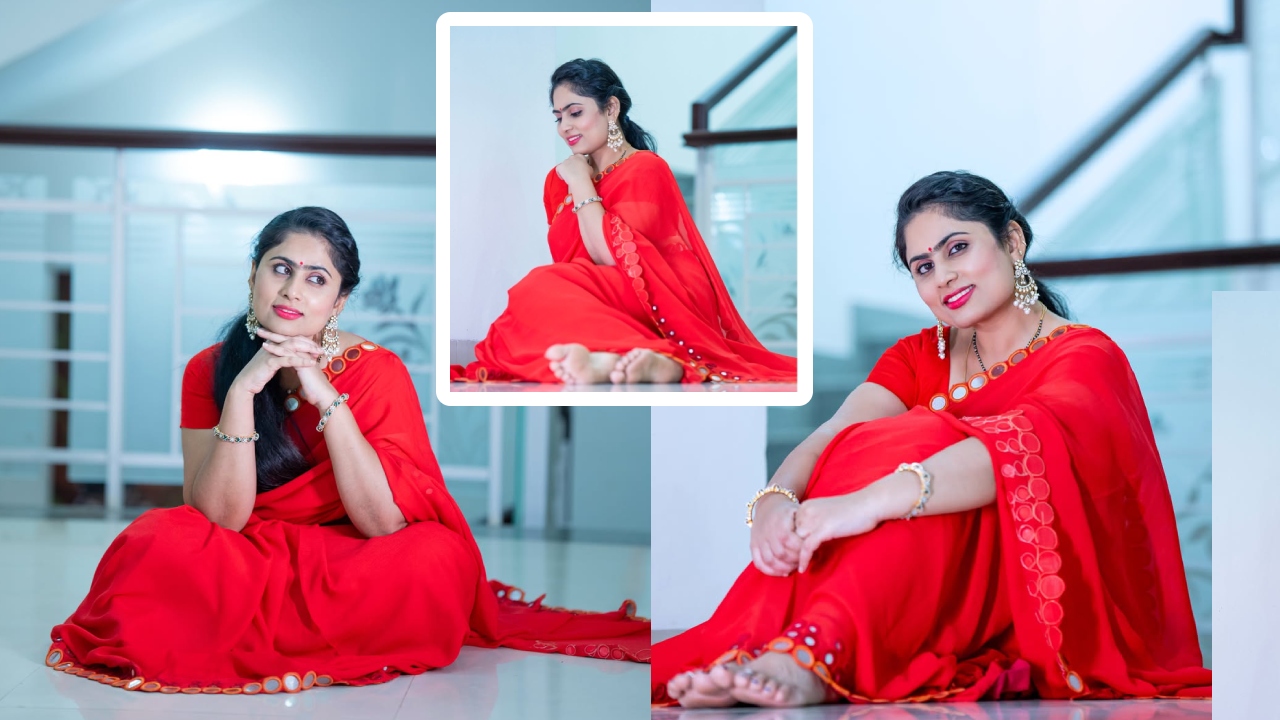 Tejaswini Vygha : ఎరుపు చీరలో దిల్ దోచేస్తున్న దిల్ రాజు భార్య..