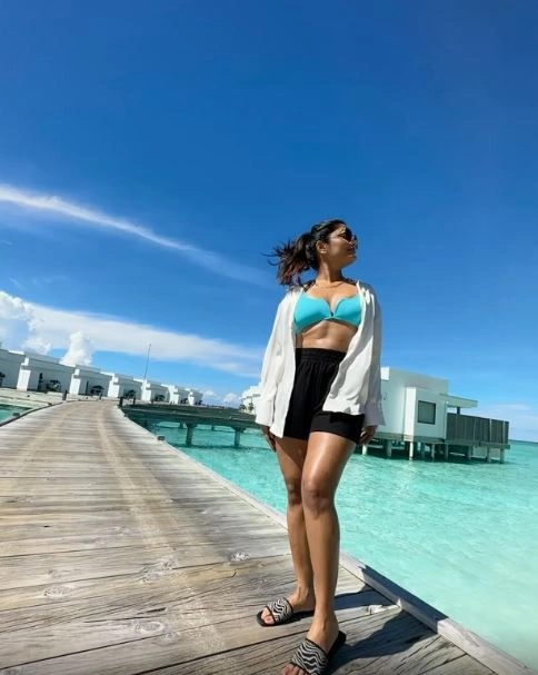 Eeshaa Rebba Enjoying Vacation in Maldives