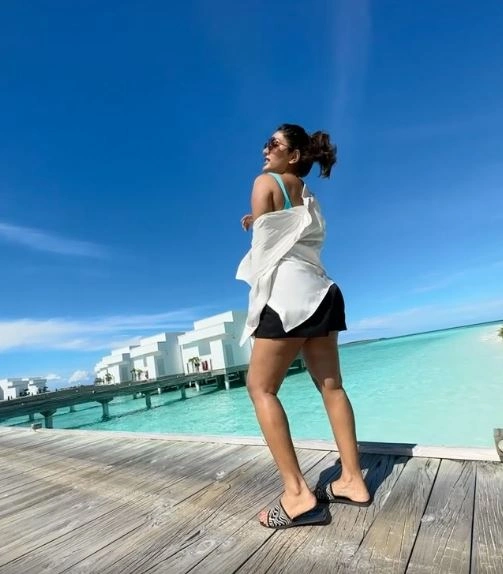 Eeshaa Rebba Enjoying Vacation in Maldives