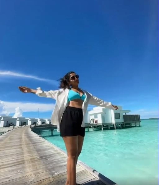 Eeshaa Rebba Enjoying Vacation in Maldives