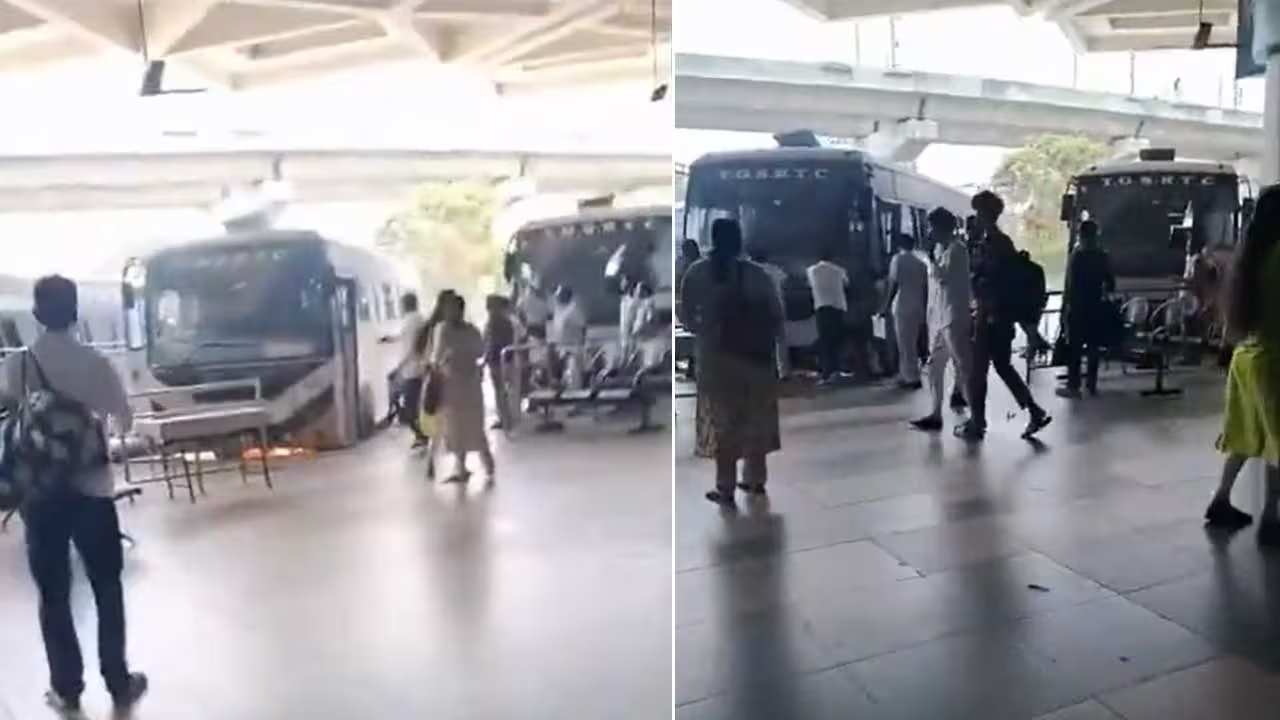 Fire Accident in MGBS : ఎంజీబిఎస్ లో అగ్నిప్రమాదం.. ప‌రుగులు తీసిన ప్ర‌యాణికులు.. తప్పిన పెనుప్రమాదం.