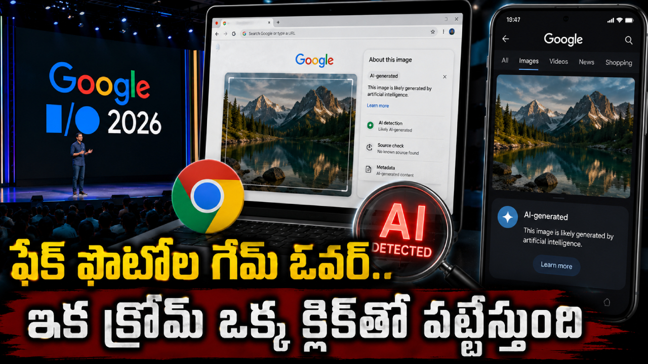 Google I/O 2026 : మీరు చూస్తున్న ఫొటో రియలా..? ఏఐదా..? గూగుల్ క్రోమ్ ఒక్క క్లిక్‌లో చెప్పేస్తుంది!