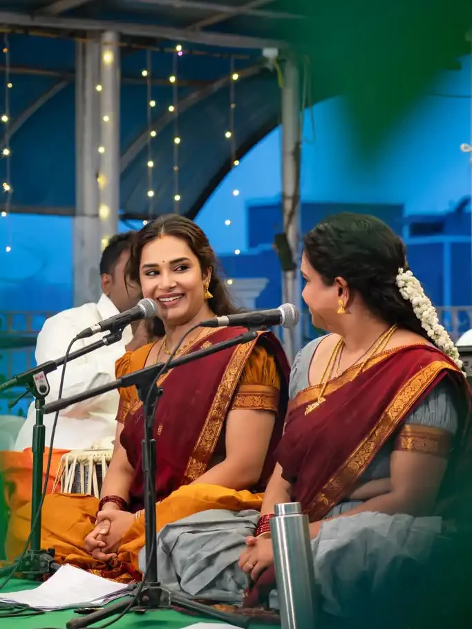 Hari Teja Devotional Program with her Sister