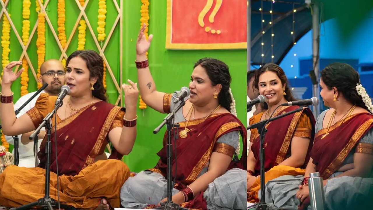 Hari Teja Devotional Program with her Sister