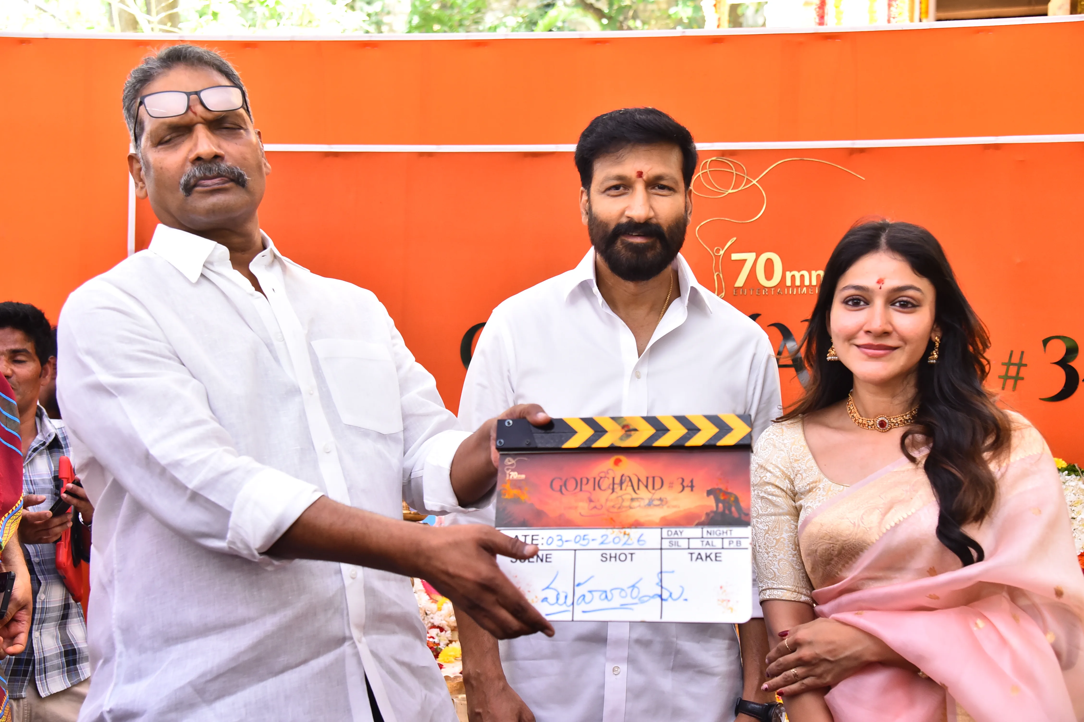 Hero Gopichand and director venkat New Movie Opening