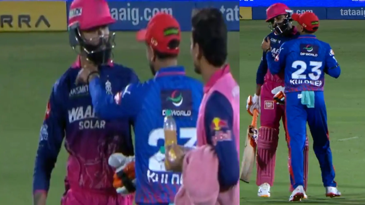 RR vs DC : మ్యాచ్ మ‌ధ్య‌లో రవీంద్ర జ‌డేజా, కుల్దీప్ యాద‌వ్‌ల మ‌ధ్య వాగ్వాదం.. సోష‌ల్ మీడియాను షేక్ చేస్తున్న వీడియో..