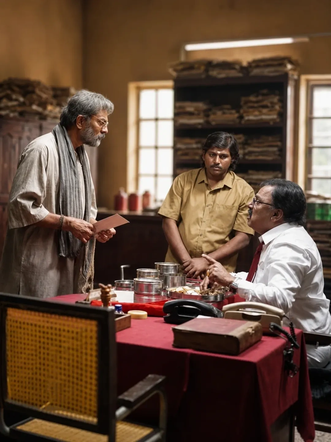 Jagapathi Babu Working Stills From Peddi Movie