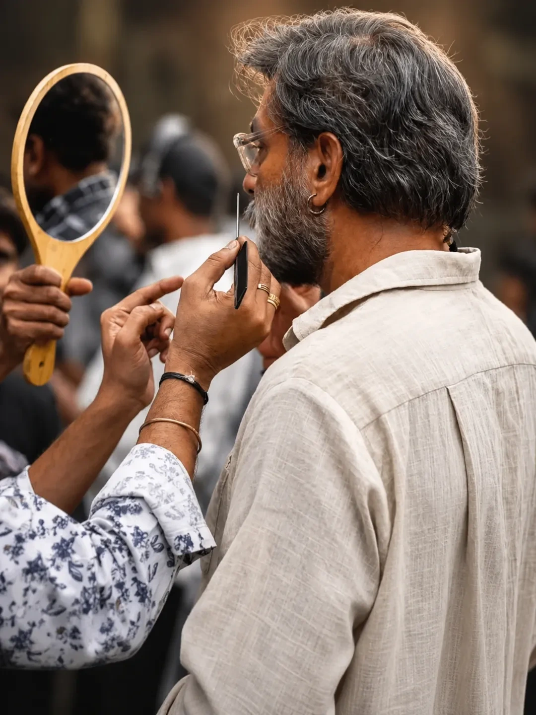 Jagapathi Babu Working Stills From Peddi Movie