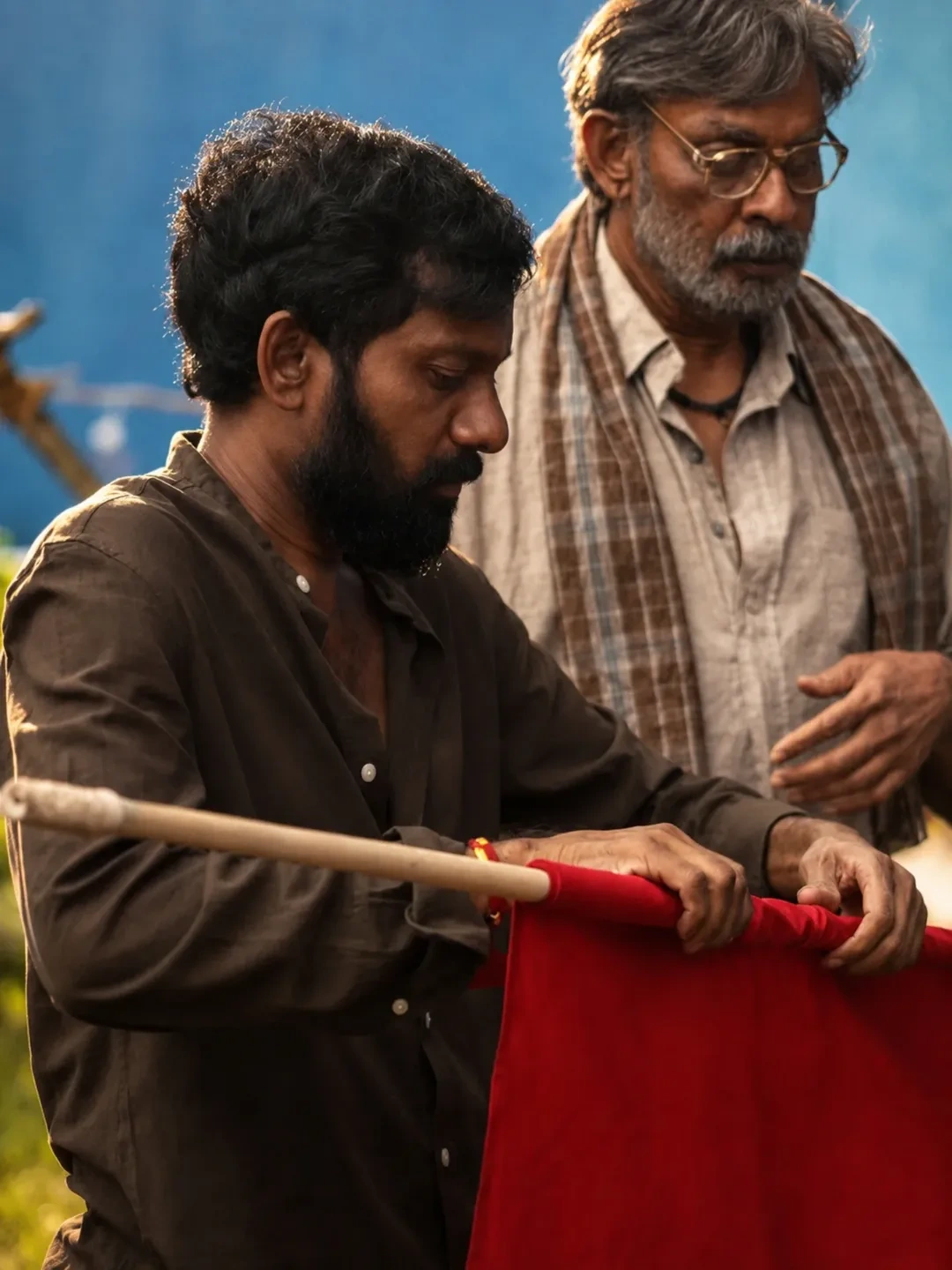Jagapathi Babu Working Stills From Peddi Movie