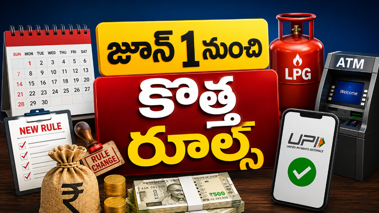 June Financial Rules : జూన్ 1 నుంచి కొత్త ఫైనాన్షియల్ రూల్స్.. UPI, ATM, LPG ధరల్లో భారీ మార్పులు.. సామాన్యుడి జేబుకు చిల్లే!