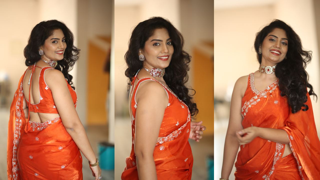 Karuunaa Bhushan : చీరకట్టులో సీరియల్ స్టార్ కరుణ భూషణ్ కవ్వింపులు..