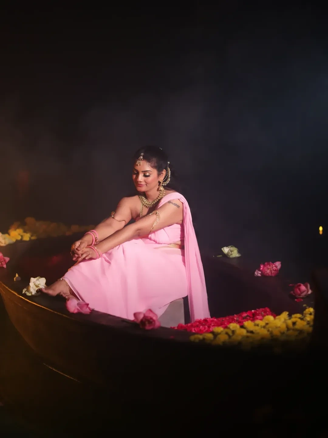 Karuunaa Bhushan Stunning Looks in Saree