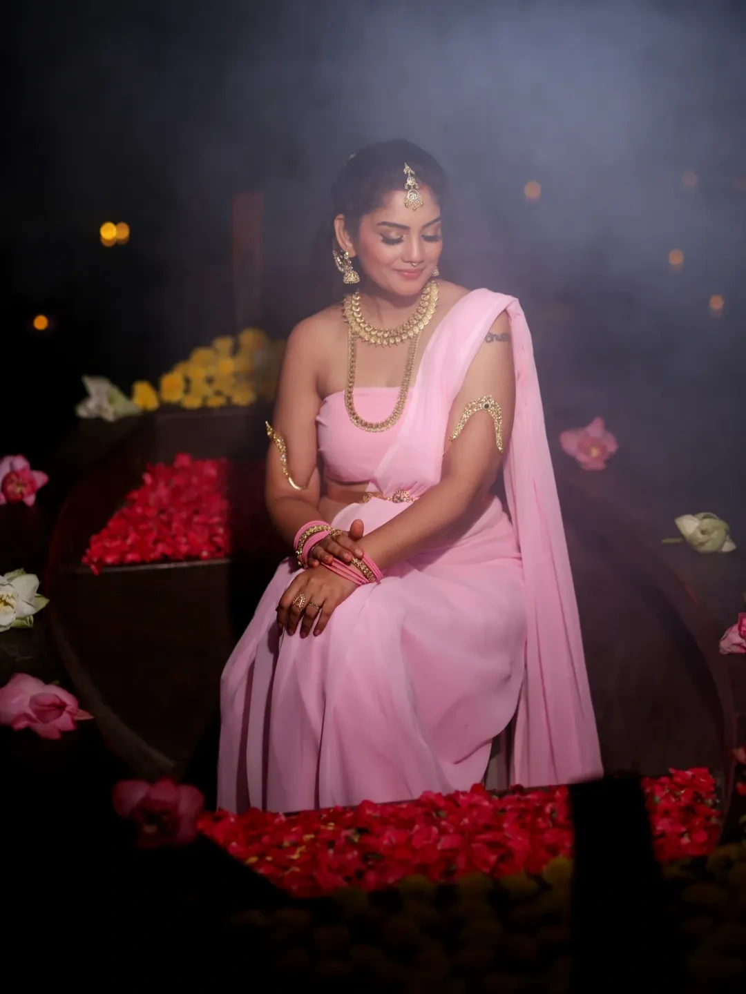 Karuunaa Bhushan Stunning Looks in Saree