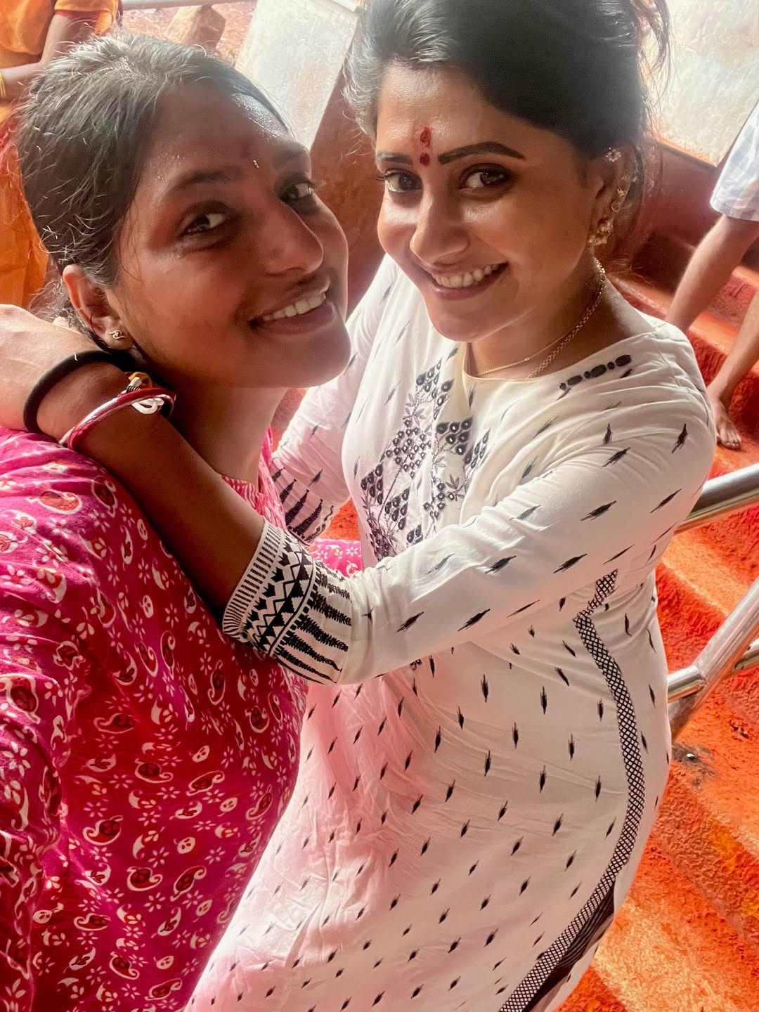 Mad for Each Other show winners Vasanthi and Pawan visited Tirumala (1)