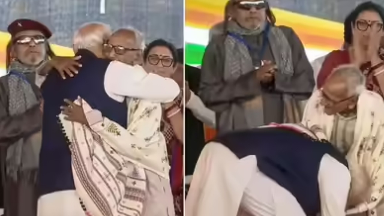 Makhanlal Sarkar : సువేందు ప్రమాణస్వీకారంలో అందరి ముందు ఈ పెద్దాయన కాళ్లు మొక్కిన పీఎం మోదీ.. ఎవరీయన?