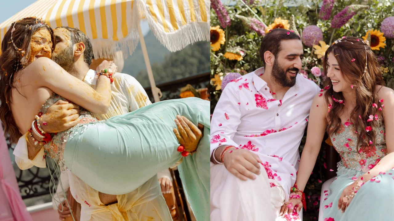Mehreen Pirzada : హీరోయిన్ మెహరీన్ హల్దీ వేడుకలు.. ఫోటోలు..