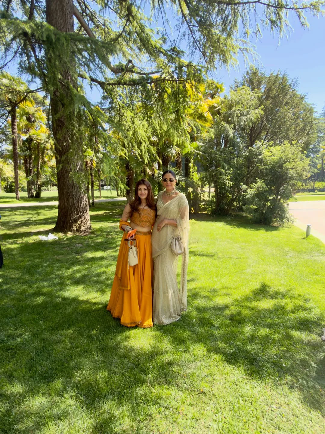 Mrunal Thakur enjoying at her friend wedding in Italy