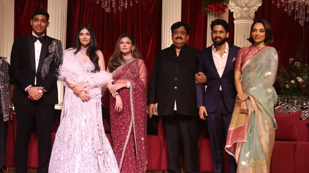 Naga Chaitanya Sobhita Samantha Raj in Wedding Reception