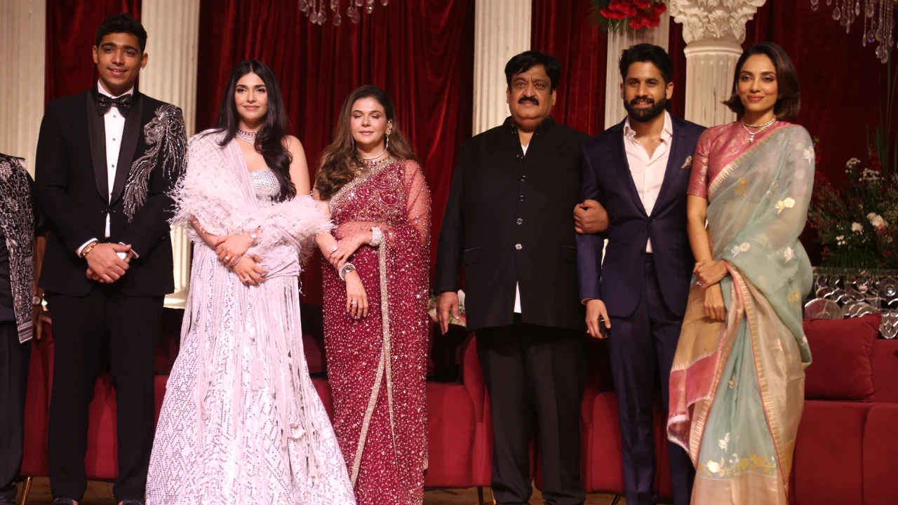 Naga Chaitanya Sobhita Samantha Raj in Wedding Reception