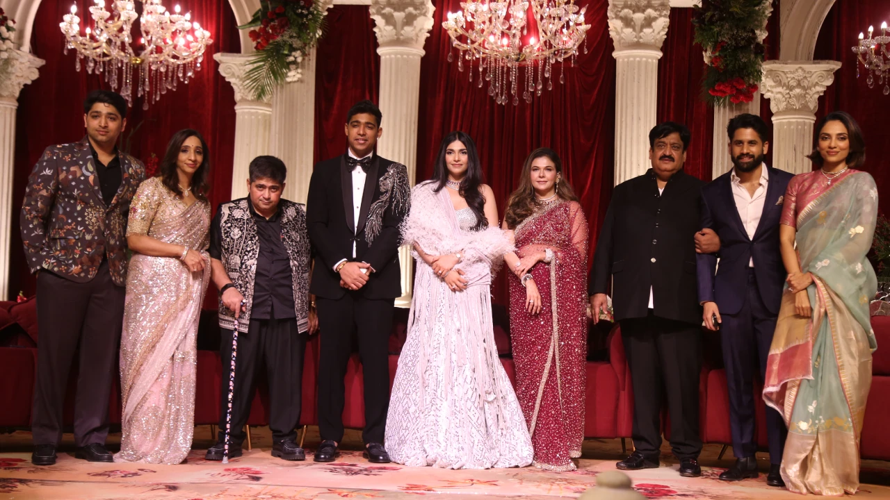 Naga Chaitanya Sobhita Samantha Raj in Wedding Reception