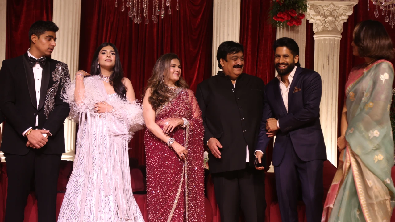 Naga Chaitanya Sobhita Samantha Raj in Wedding Reception
