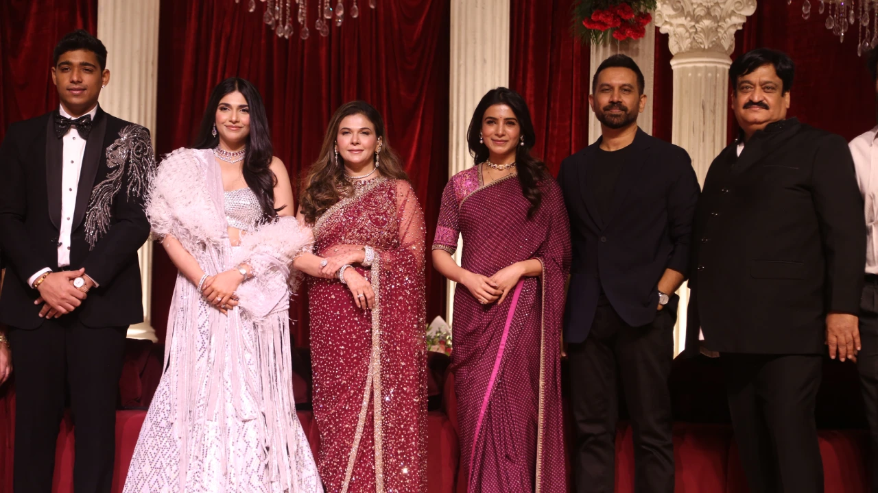 Naga Chaitanya Sobhita Samantha Raj in Wedding Reception