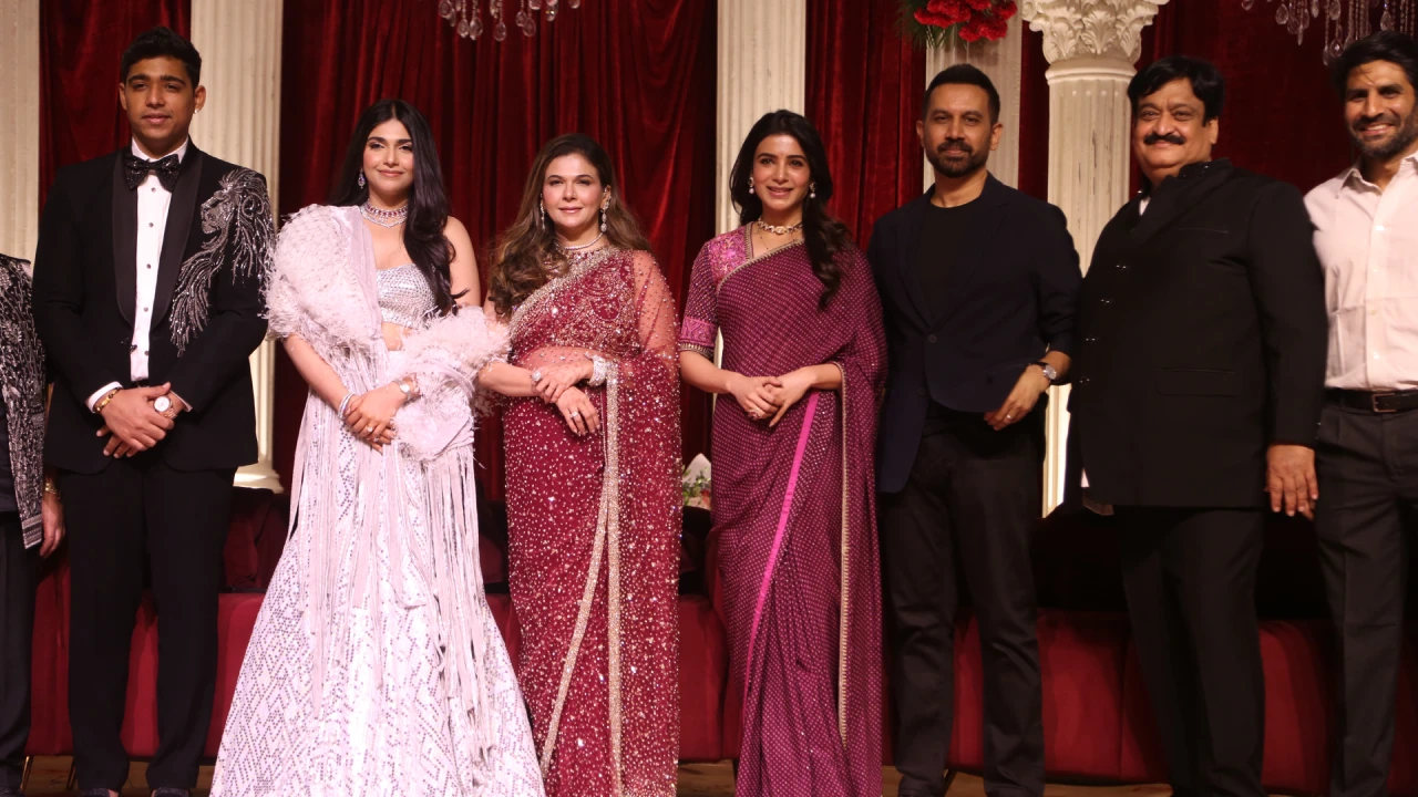 Naga Chaitanya Sobhita Samantha Raj in Wedding Reception