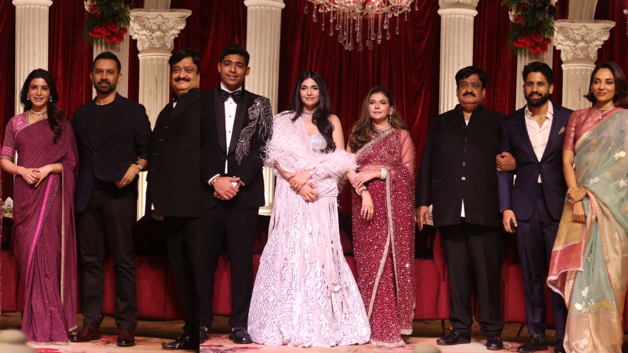 Naga Chaitanya Sobhita Samantha Raj in Wedding Reception