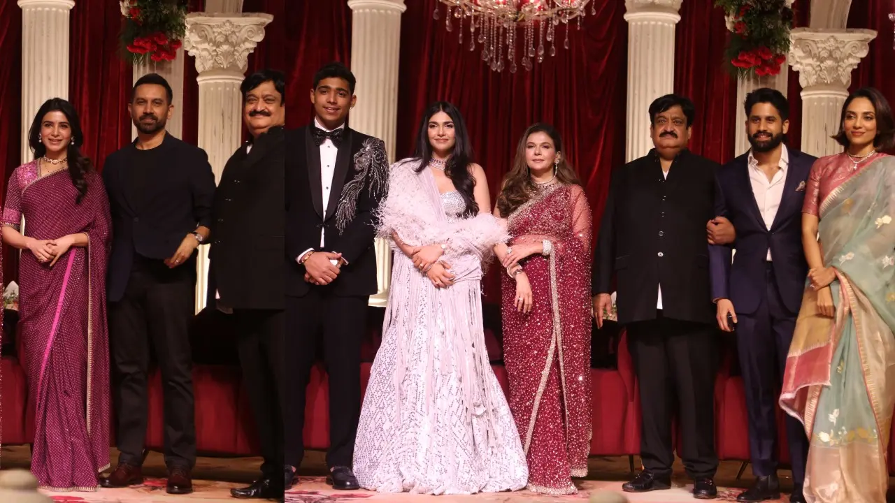 Naga Chaitanya Sobhita Samantha Raj in Wedding Reception