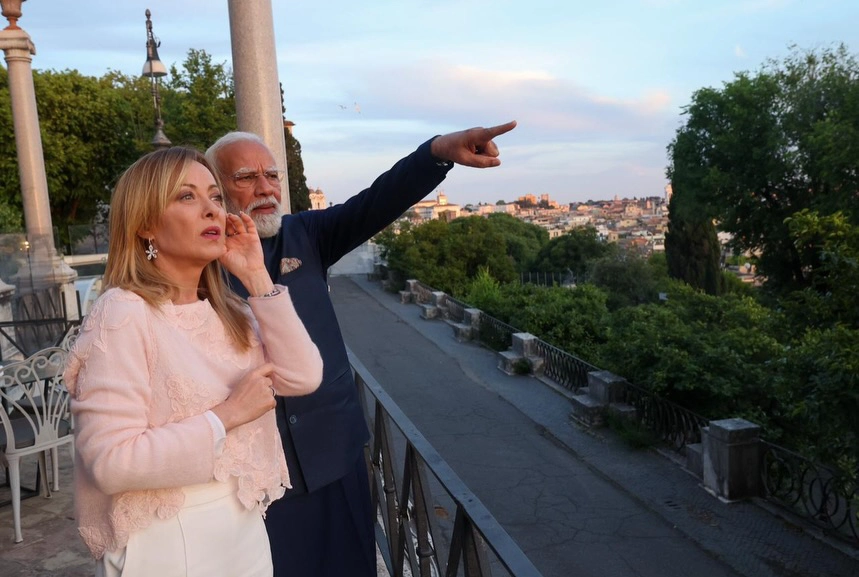 Narendra Modi Giorgia Meloni