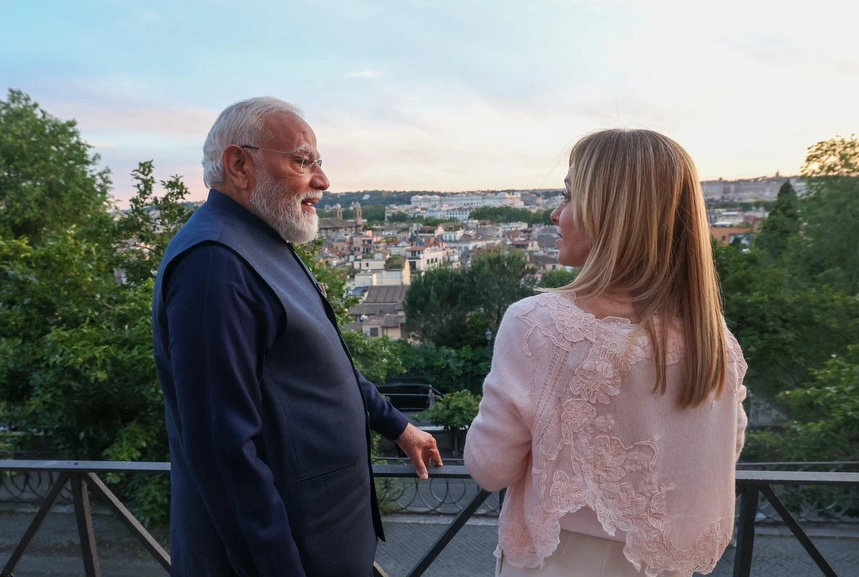 Narendra Modi Giorgia Meloni