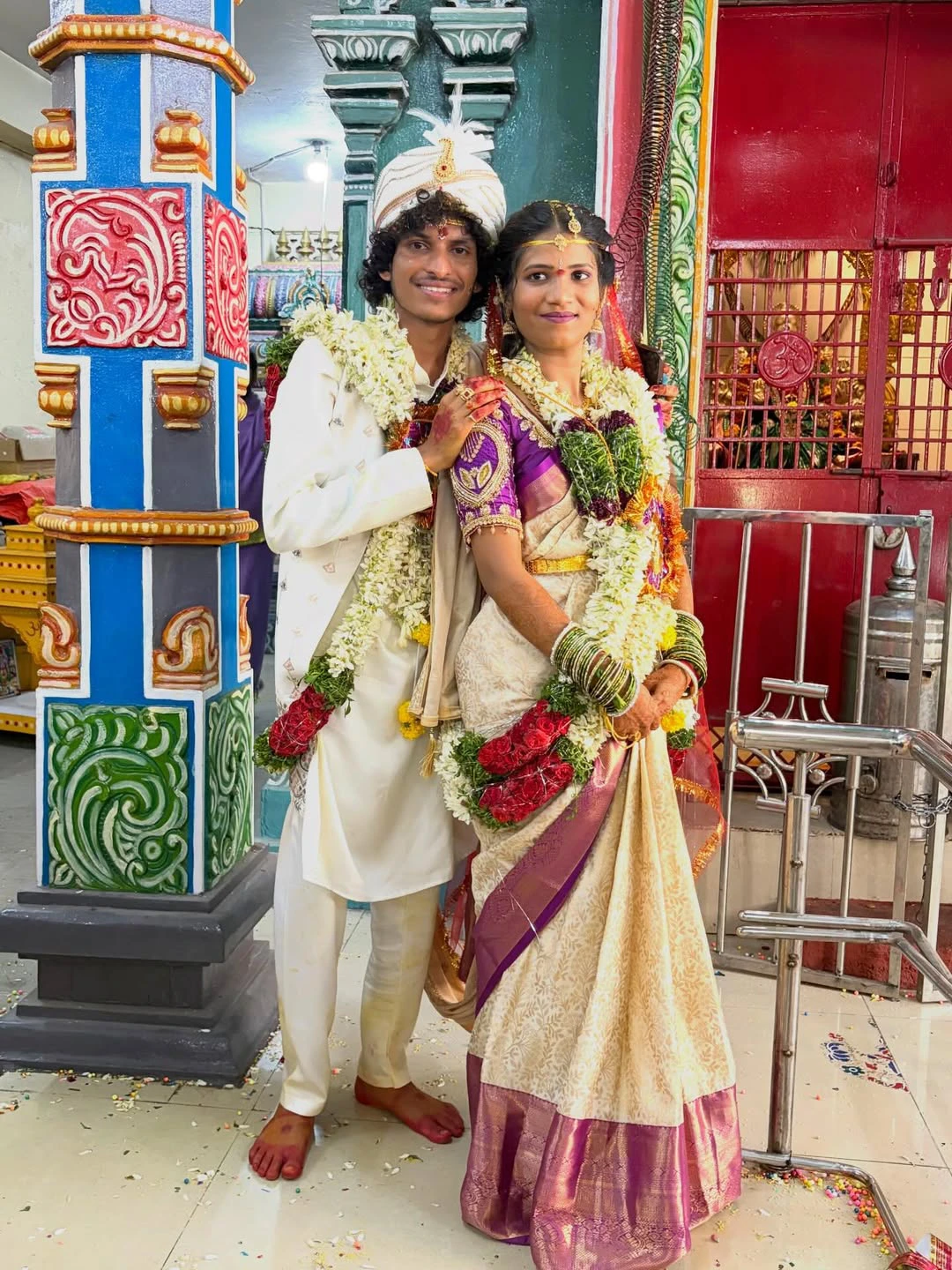 Patas Praveen Married his Lover Kadem Vamshitha
