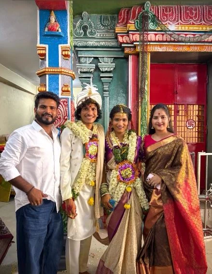 Patas Praveen Married his Lover Kadem Vamshitha