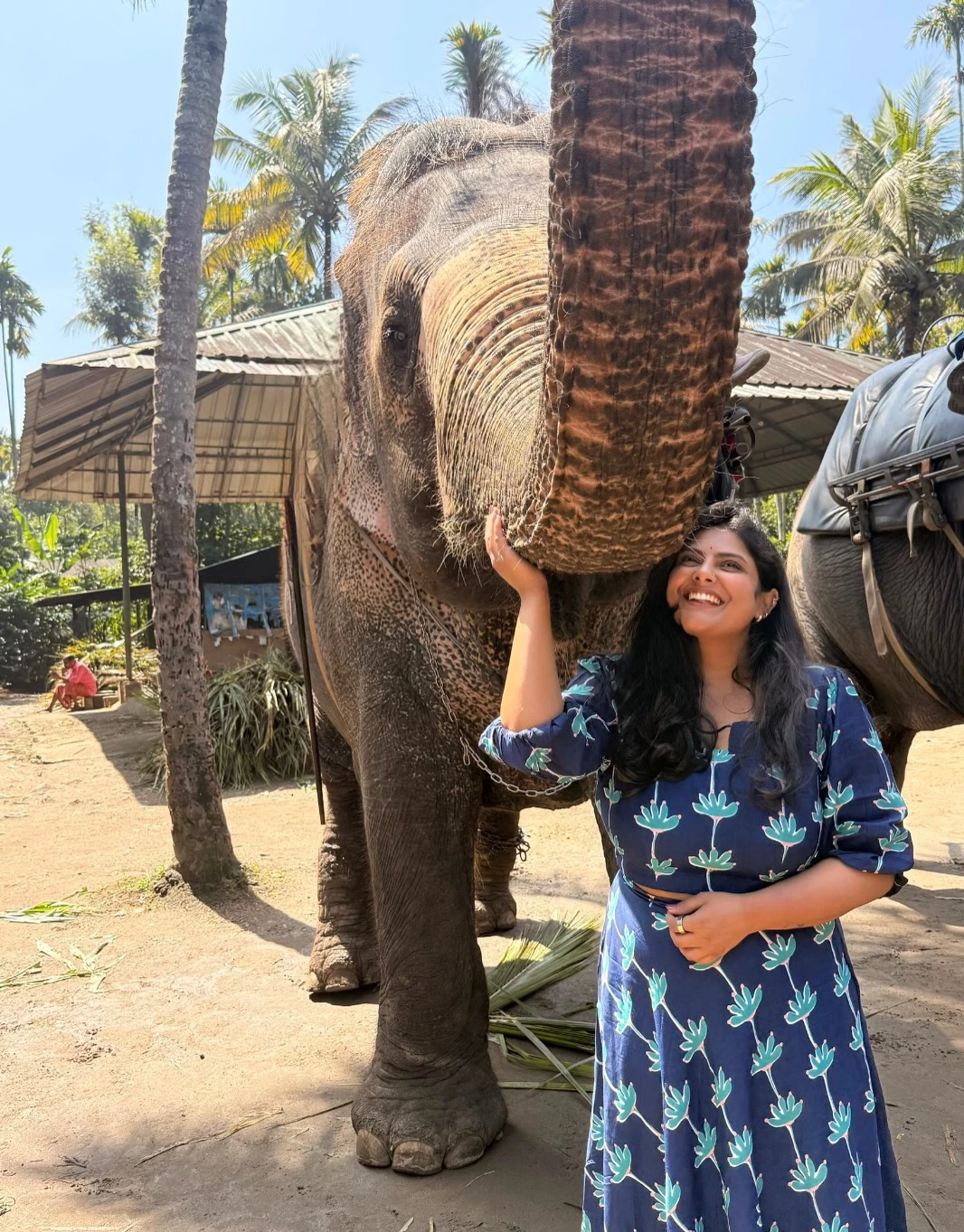 Pavithra Puri Cute Photos with Elephants