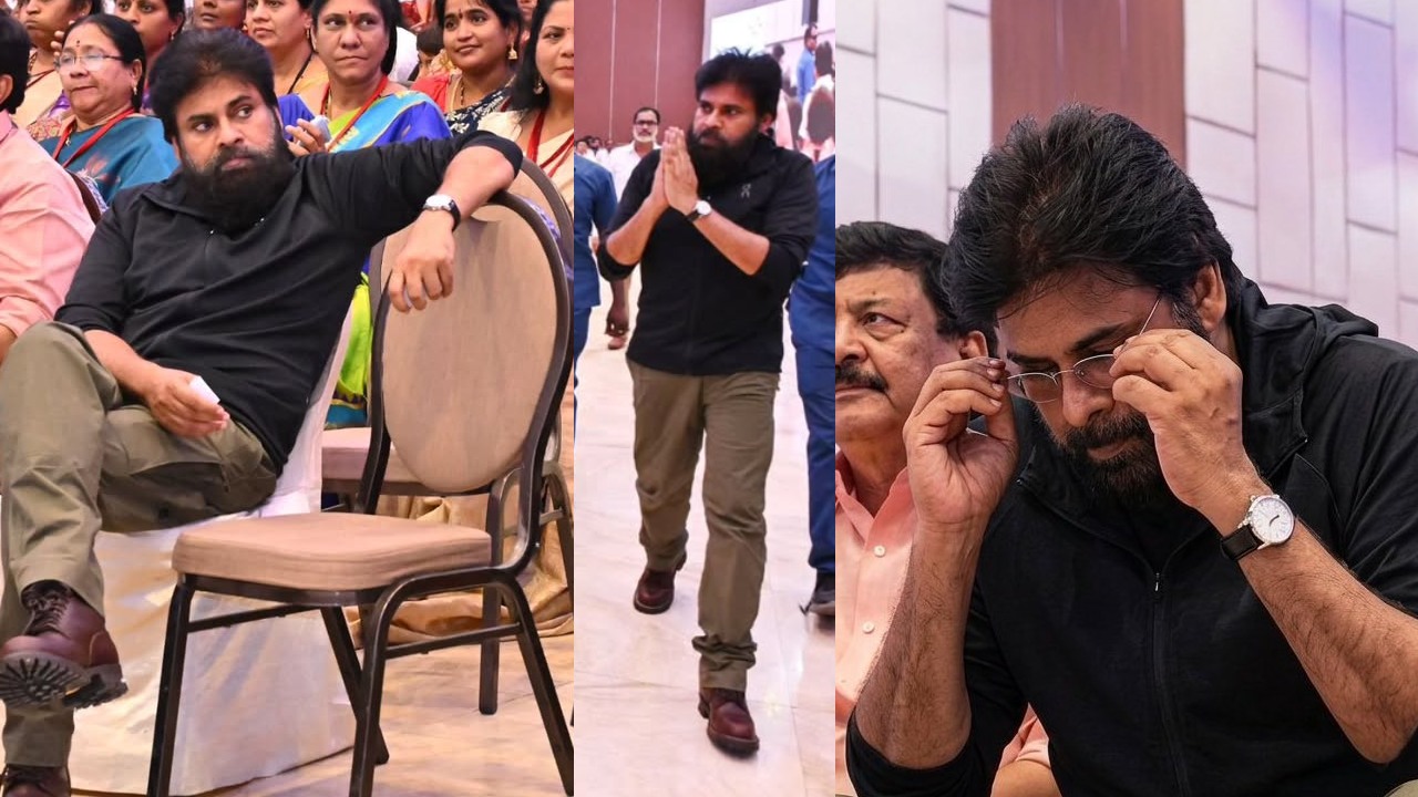 Pawan Kalyan : చాన్నాళ్ల తర్వాత స్టైలిష్ లుక్స్‌లో పవన్ కళ్యాణ్.. శస్త్ర చికిత్స తర్వాత జనసేన సాధక్ లతో మీటింగ్..