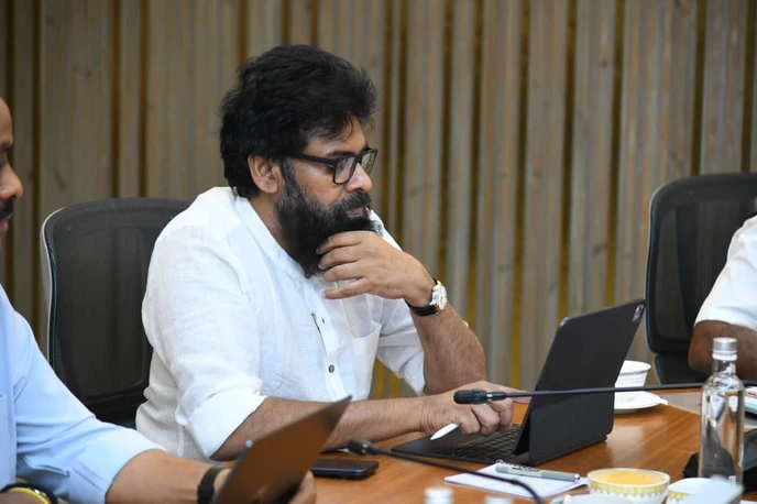 Pawan Kalyan Attends Cabinet Meeting After Operation