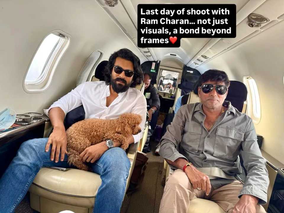Peddi Last Day Shoot Cinematographer Rathnavelu Shares Special Photos with ram charan