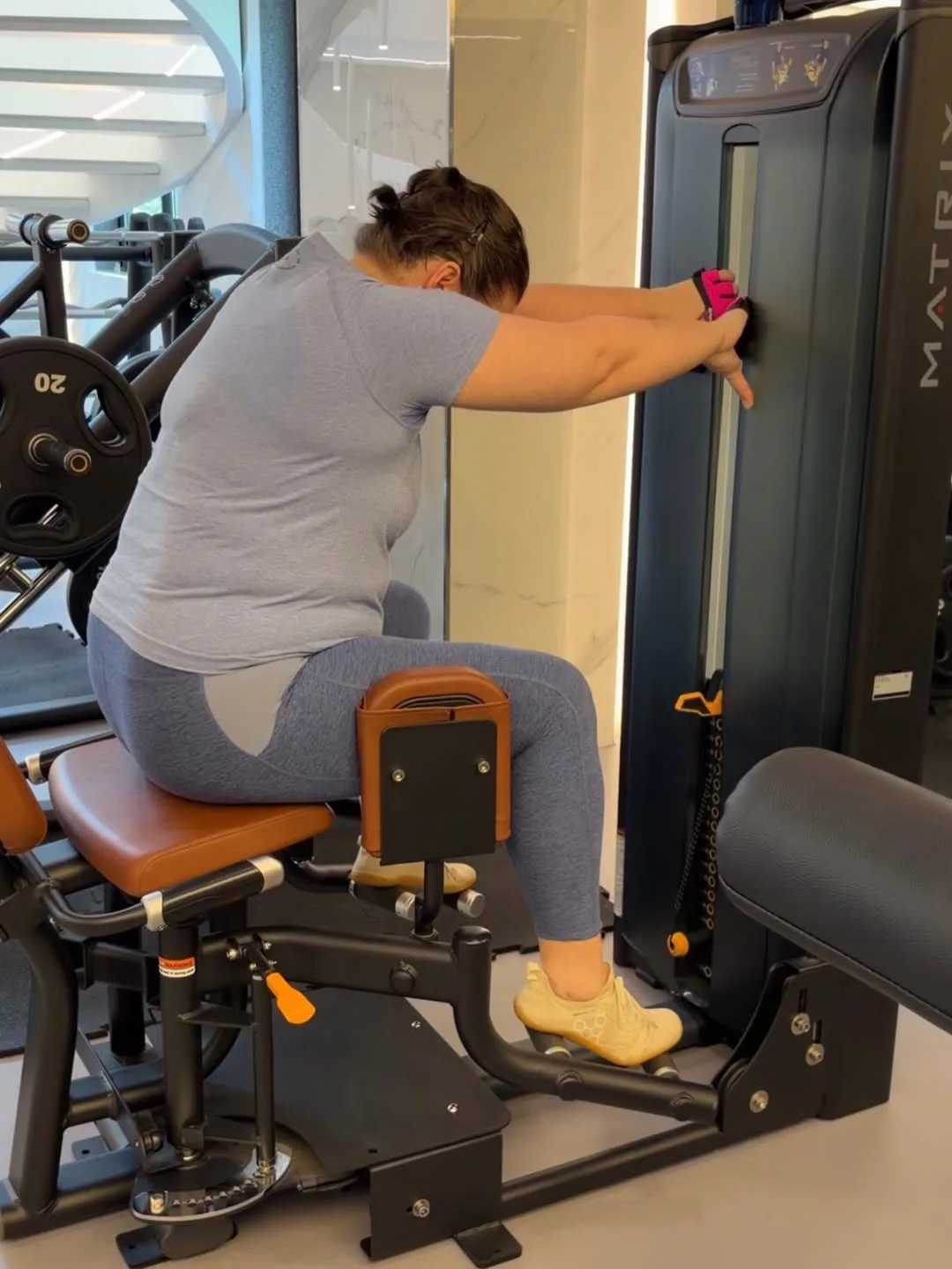 Photos of Pawan Kalyan wife Anna Lezhneva working out at the gym photos viral