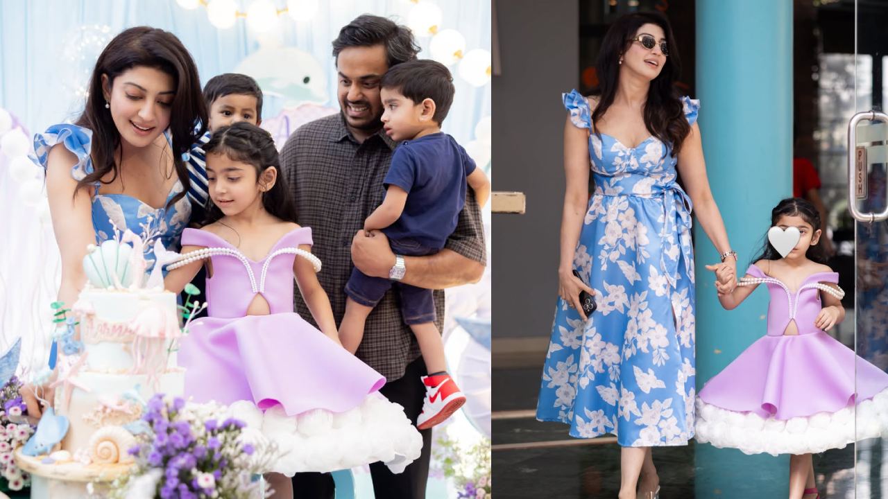 Pranitha Subhash : కూతురు బర్త్ డేని గ్రాండ్ గా సెలబ్రేట్ చేసిన అత్తారింటికి దారేది హీరోయిన్.. ఫొటోలు..
