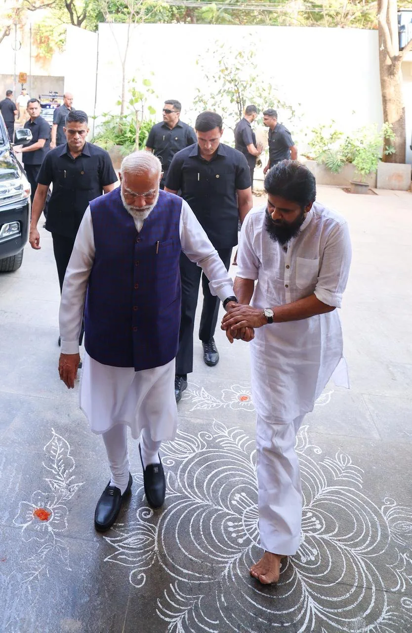 Prime Minister Narendra Modi met Pawan Kalyan