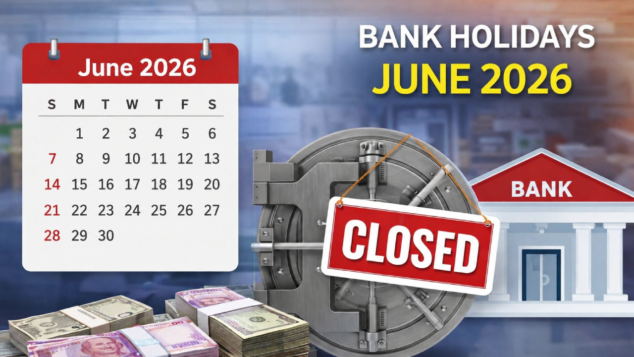 Bank Holidays June 2026 : మీకు జూన్‌లో బ్యాంకు పని ఉందా? ఈ నెలలో 11 రోజులు సెలవులు.. ఆర్బీఐ హాలిడే ఫుల్ లిస్ట్!