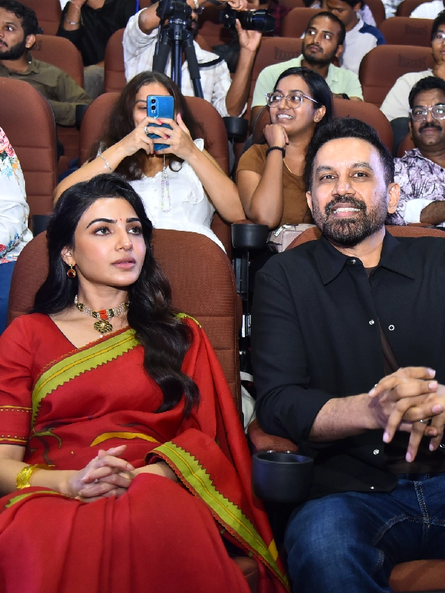 Samantha Appearance with Husband Raj Nidimoru in Movie Event